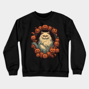 Persian Cat Cat Halloween, Cat Lover Crewneck Sweatshirt